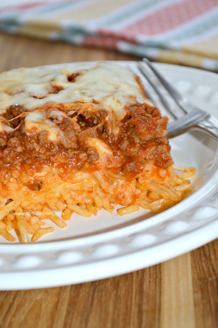 Baked Spaghetti Freezer Meal Recipe | About A Mom