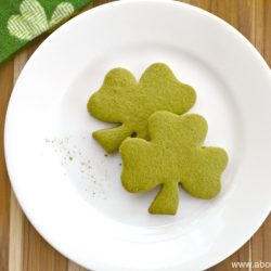 Green Tea Shamrock Cookies