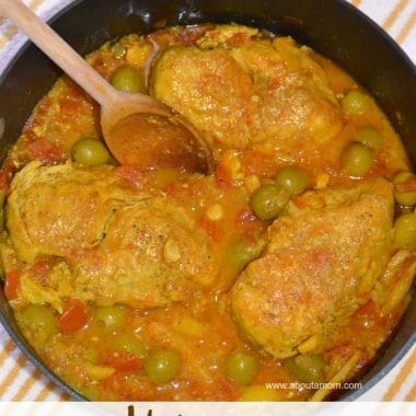 Moroccan Lemon Chicken with Olives