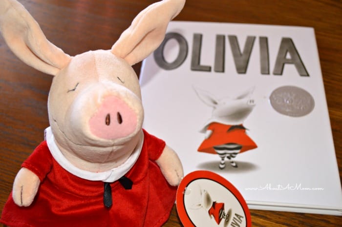 Valentine's Day Gift Ideas for Kids - Olivia Plush Doll and Olivia Book