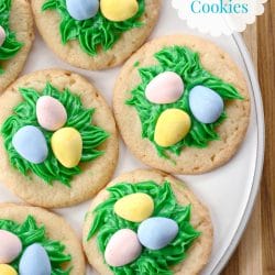 Bird's Nest Easter Cookies -These Bird's Nest Cookies are simple and sweet way to celebrat spring. Perfect for your Easter baking!