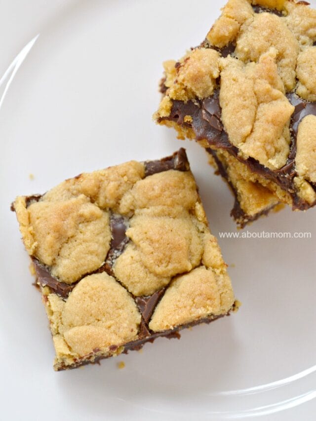 Chocolate Peanut Butter Cake Mix Cookie Bars