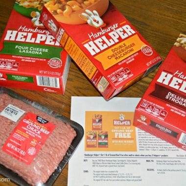Dinner Made Easy with Hamburger Helper and FREE Ground Beef!