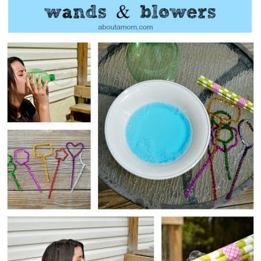 Make your own bubbles, wands and blowers!