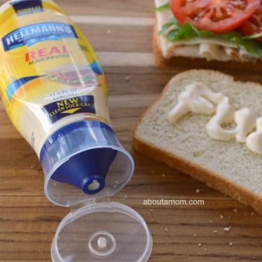 Squeeze a bit of FUN with Hellmann's squeeze bottle with a precision tip!