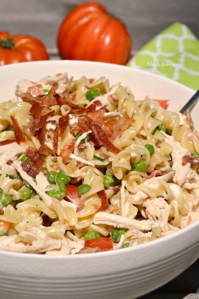 Bacon Chicken Ranch Pasta Salad is a simple and hearty recipe that will fast become a regular part of your meal planning. You can serve this pasta salad as a side dish or as a complete meal.