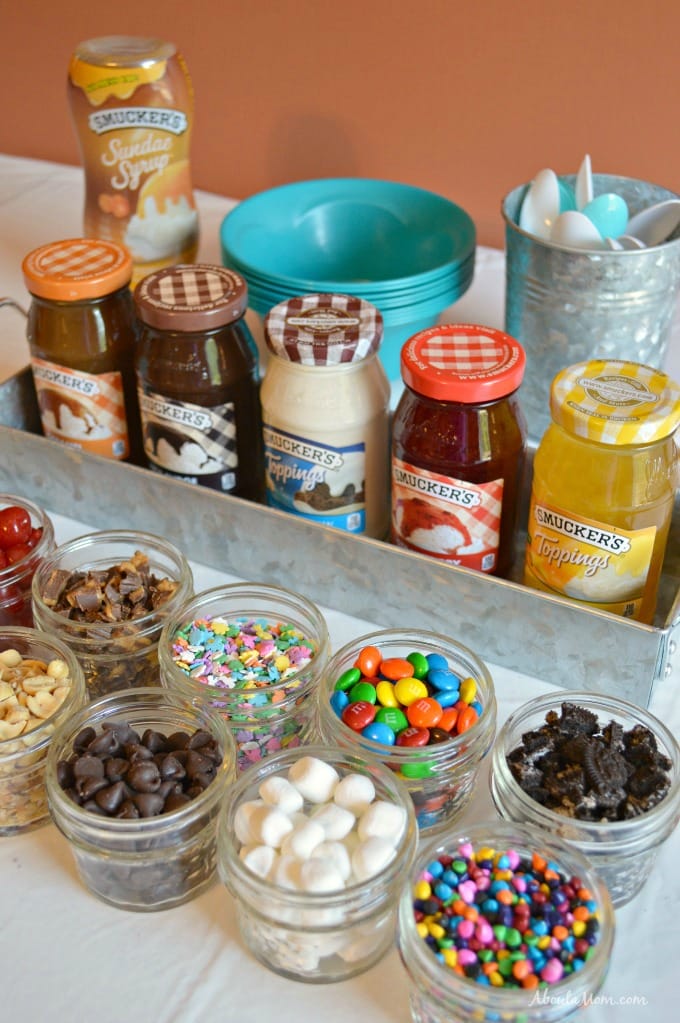 A build your own sundae bar is a fun way to serve dessert. Everyone loves an ice cream sundae! Learn how to set up a DIY Ice Cream Sundae Bar for your next party or event. 