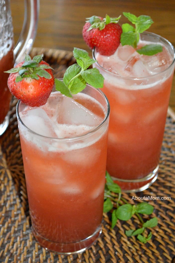 Strawberry Iced Tea is the perfect warm weather drink.