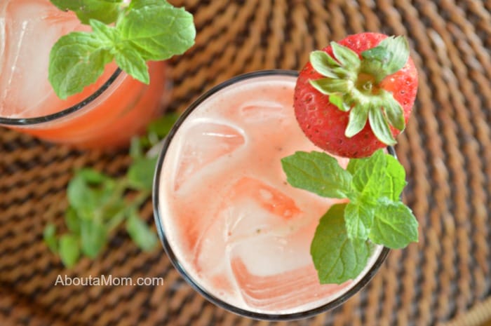 Strawberry Iced Tea is the perfect warm weather drink.