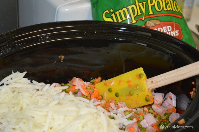 Slow Cooker Split Pea Soup made with Simply Potatoes
