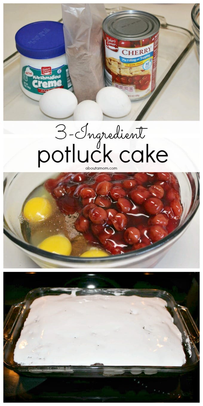 Ridiculously Easy 3-Ingredient Potluck Cake