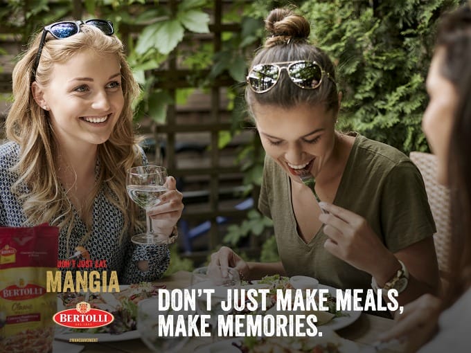 Bertolli wants you to dine like an Italian and share your "Mangia Moment" with them.