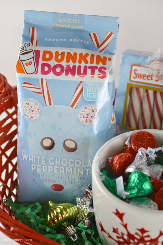 This DIY Holiday Coffee Lovers Gift Basket is such a lovely gift to put together for the coffee lovers in your life. Be sure to whip up a batch of these Candied Fruit Cookies and grab a bag of Dunkin Donuts coffee. 