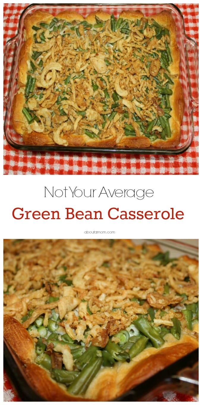 With a flaky biscuit crust, this is not your ordinary green bean casserole recipe. It's a delicious addition to your holiday menu.