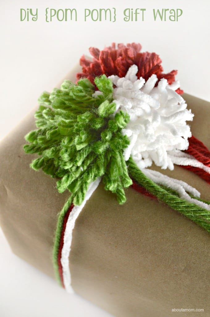 Add a personal touch to your holiday gift giving with diy gift wrap. Learn how to make yarn pom poms to create festive holiday gift wrap.