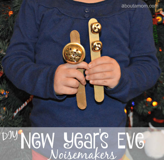 DIY New Years Eve noisemakers for kids