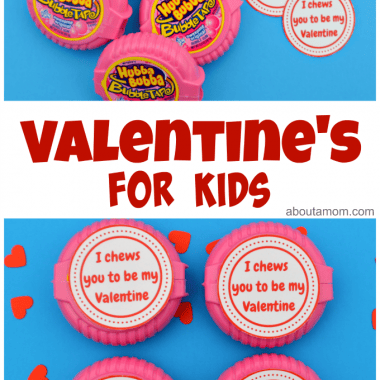 Totally cute Valentines for kids are quick and easy to make with a free printable. These Valentines are gender neutral, and perfect for kids of all ages.