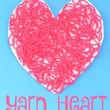 Use yarn to make a simple and inexpensive Valentine Heart Craft.