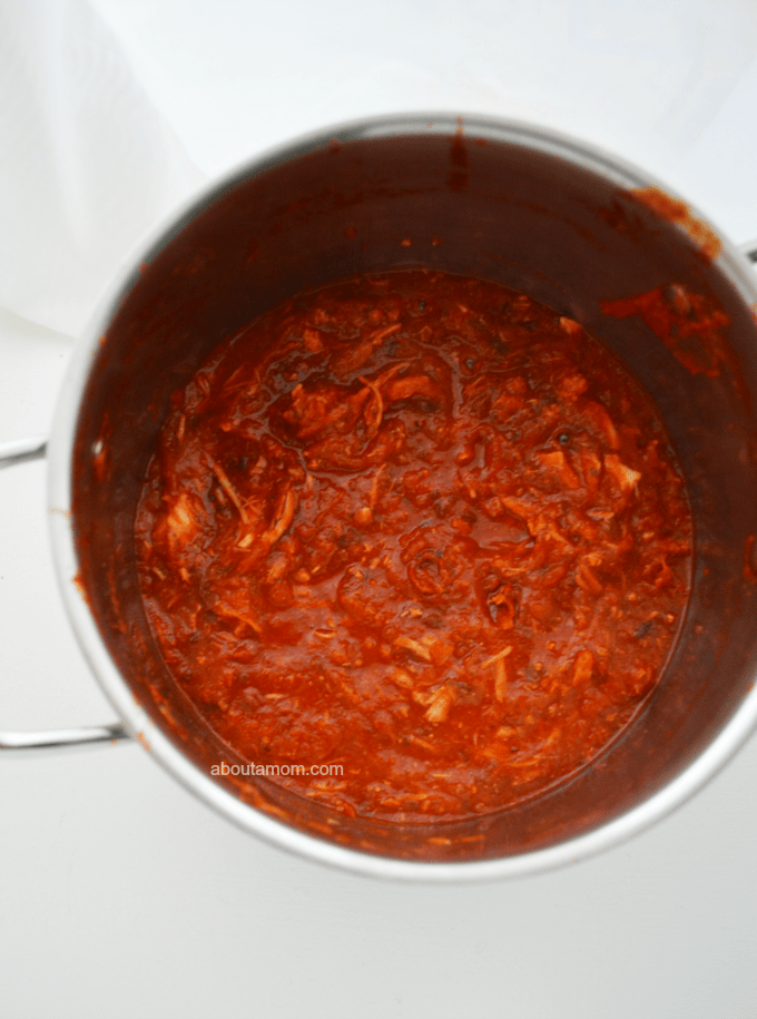 Easy Pulled Chicken in Red Sauce Recipe
