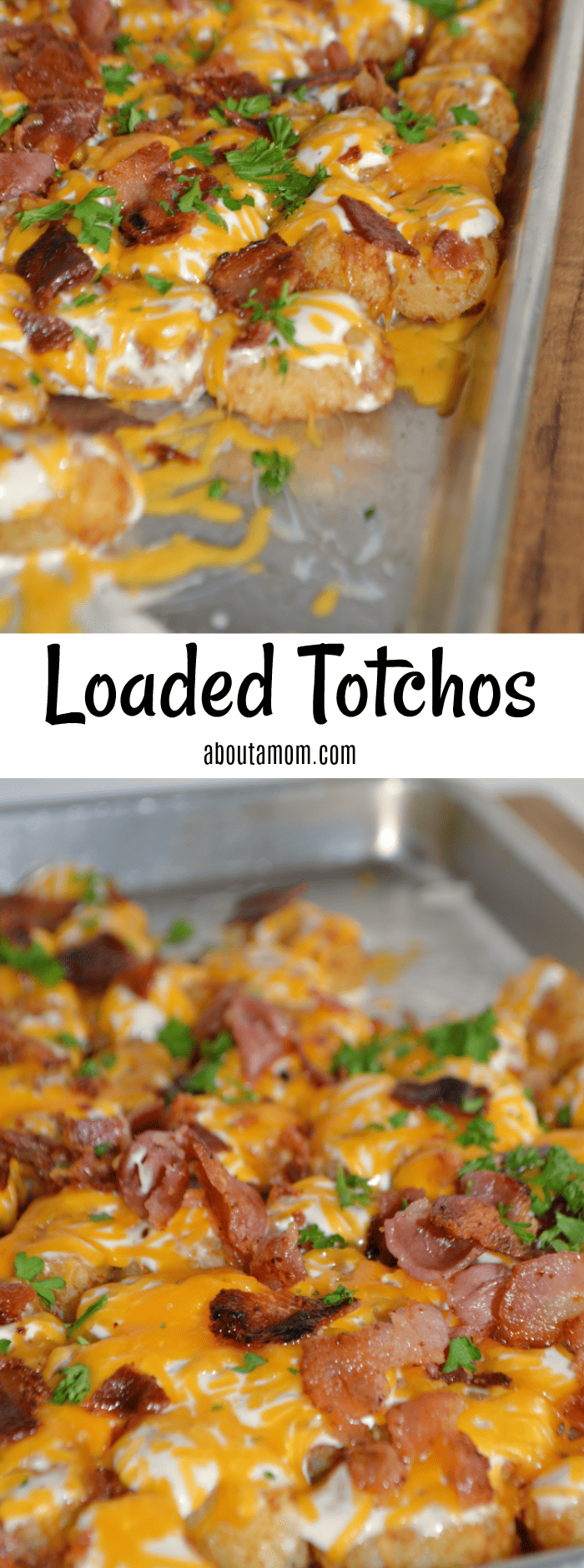 Forget Nachos. Instead try Loaded Totchos which are TATER TOTS cooked crispy then smothered and covered with a cheesy, ranch and bacon topping.