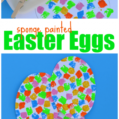 This is a great process art Easter egg craft that can be done by kids of all ages and won't have your worrying about spilled egg dye. 