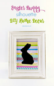 Easter Bunny Silhouette DIY Home Decor - About a Mom