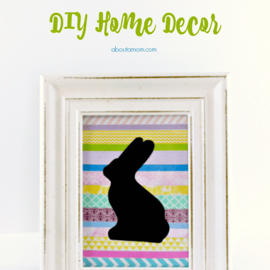 This Easter Bunny Silhouette home decor project is fun to make and comes together quickly. It's the perfect addition to your Easter home decor.