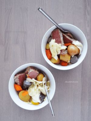 Easy Slow Cooker Corned Beef Recipe - About a Mom