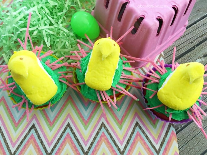 Peep cupcakes for Easter