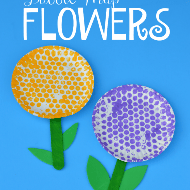 Bubble Wrap Flowers Craft for Kids