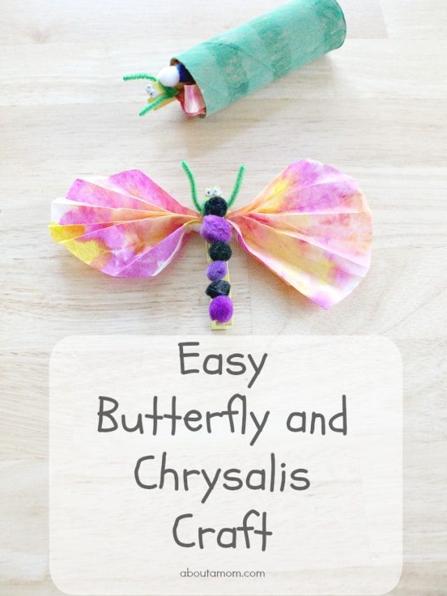 Kids Craft: Butterfly and Chyrsalis
