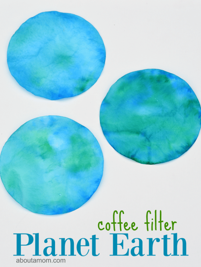 Earth Day Craft: Coffee Filter Planets