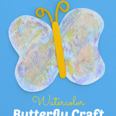 Watercolor Butterfly Craft for Kids