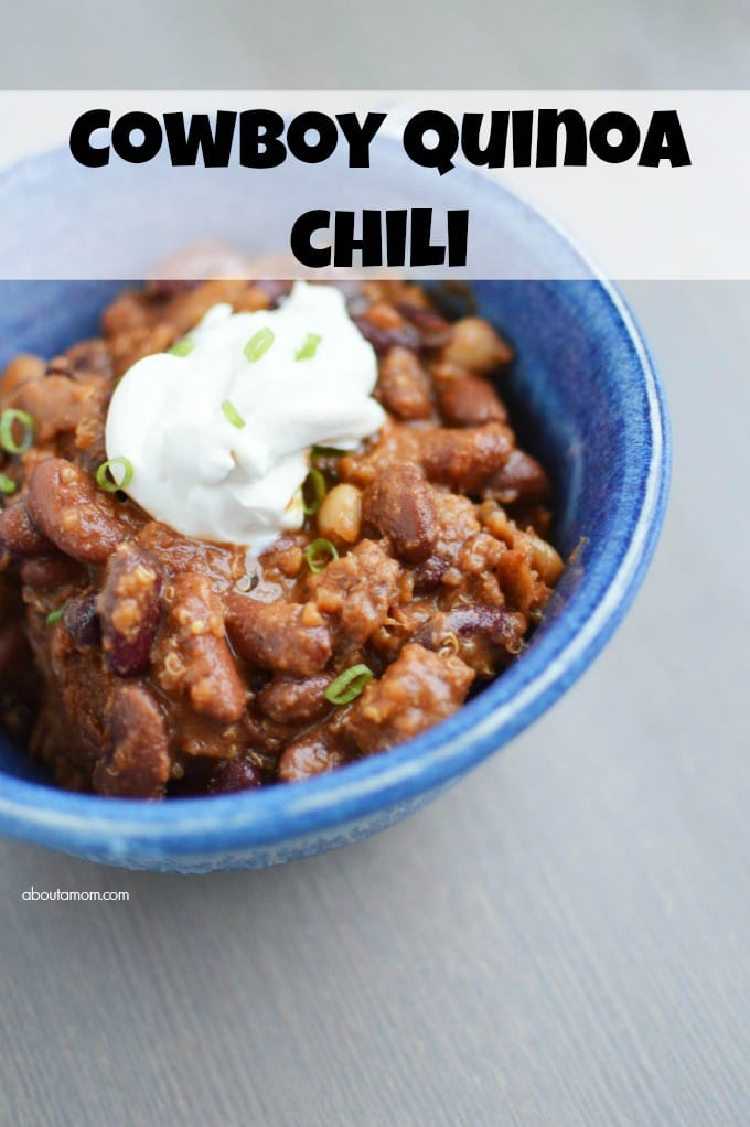 Cowboy quinoa chili is a great twist on classic chili, with unique ingredients and flavors