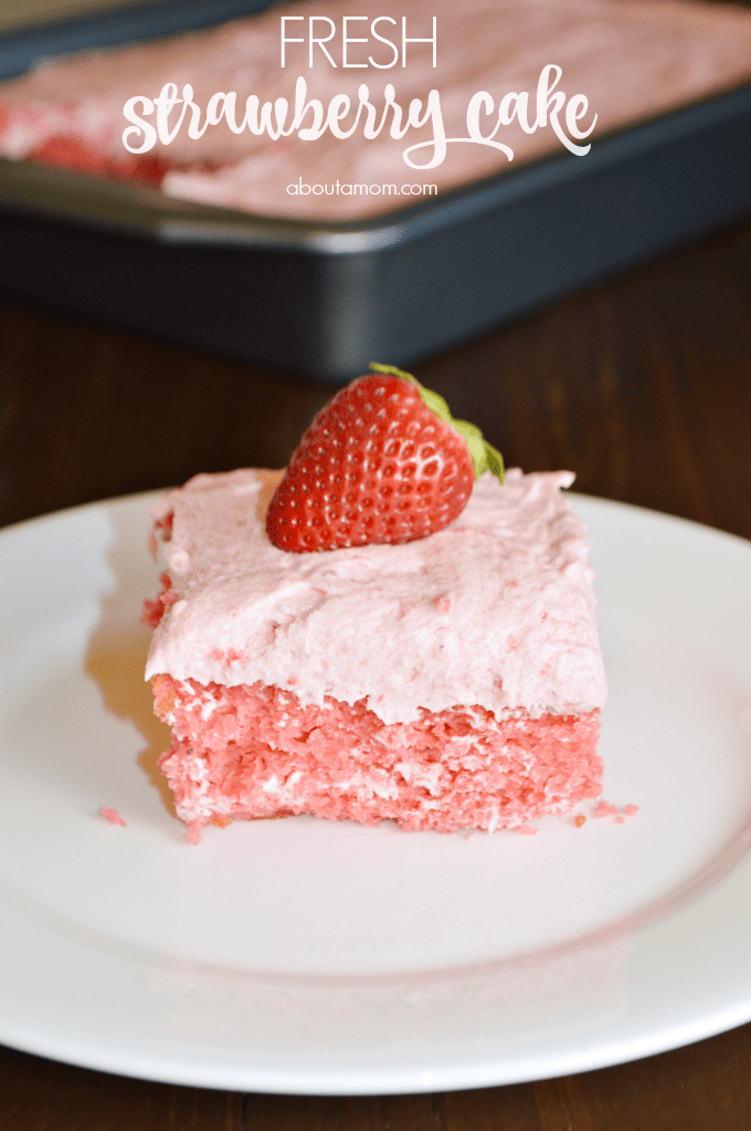 A fresh strawberry cake recipe inspired by a visit to The Butcher Shop Bakery in Longview, Texas.
