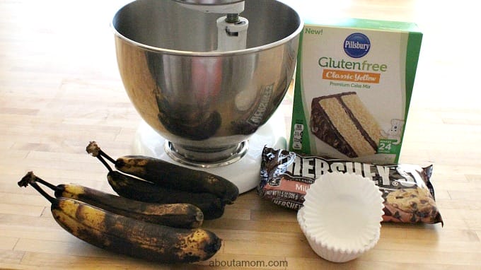 How to Make Gluten-Free Chocolate Chip Banana Muffins with Kids, supplies