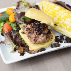 Ricotta Burgers with Mushrooms and Onions