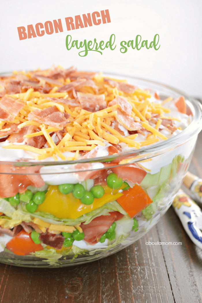 Summertime's Best Bacon Ranch Layered Salad