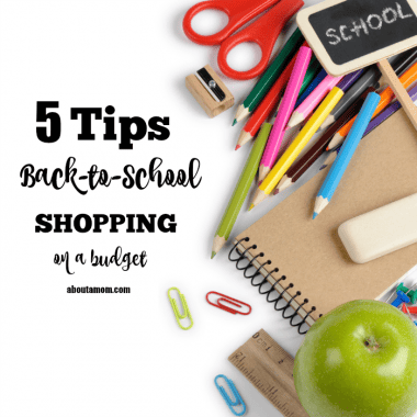 Save money this back to school season with these 5 tips for back to school shopping on a budget.