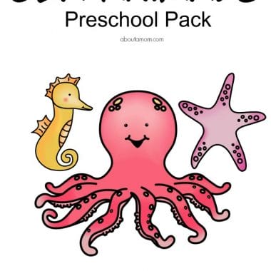Learning is fun. Using this free preschool printable, kids can work on their skills while having fun playing with the sea life animal theme.