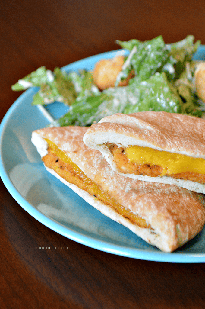 Sandwich Bros. Flatbread Pocket Sandwiches are a perfect protein filled after school snack for those days you have an activity right after school.