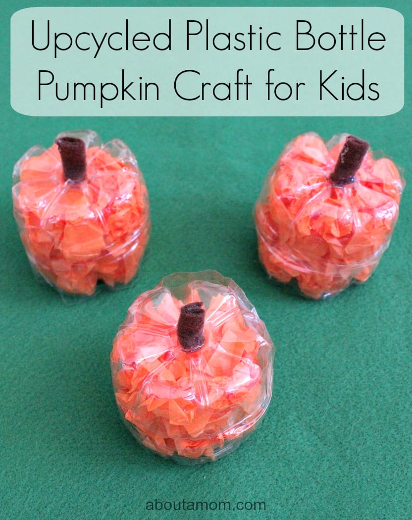 An upcycle craft project that we created for fall!  These adorable little pumpkins are perfect for kids to use to decorate their bedrooms for fall or to use at your upcoming Harvest party.