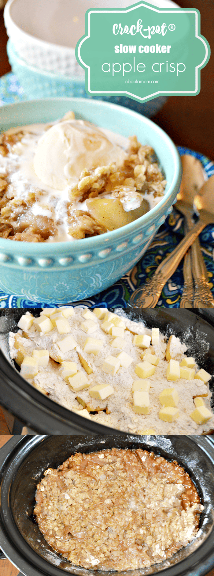 Slow Cooker Apple Crisp is a warm and comforting fall dessert that is easy to prepare. This Crock Pot dessert is exactly the type of recipe you want on a chilly fall day.