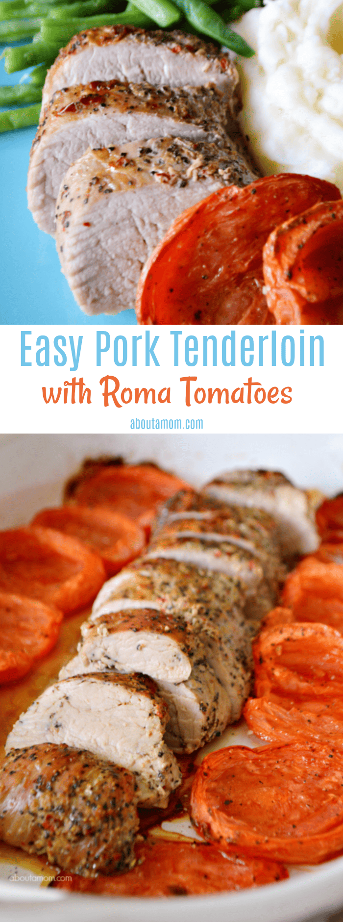 Easy Pork Tenderloin with Roma Tomatoes