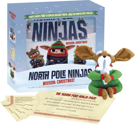 Teach kids to gift kindness this holiday season with North Pole Ninjas book and gift set from Penguin Young Readers. 