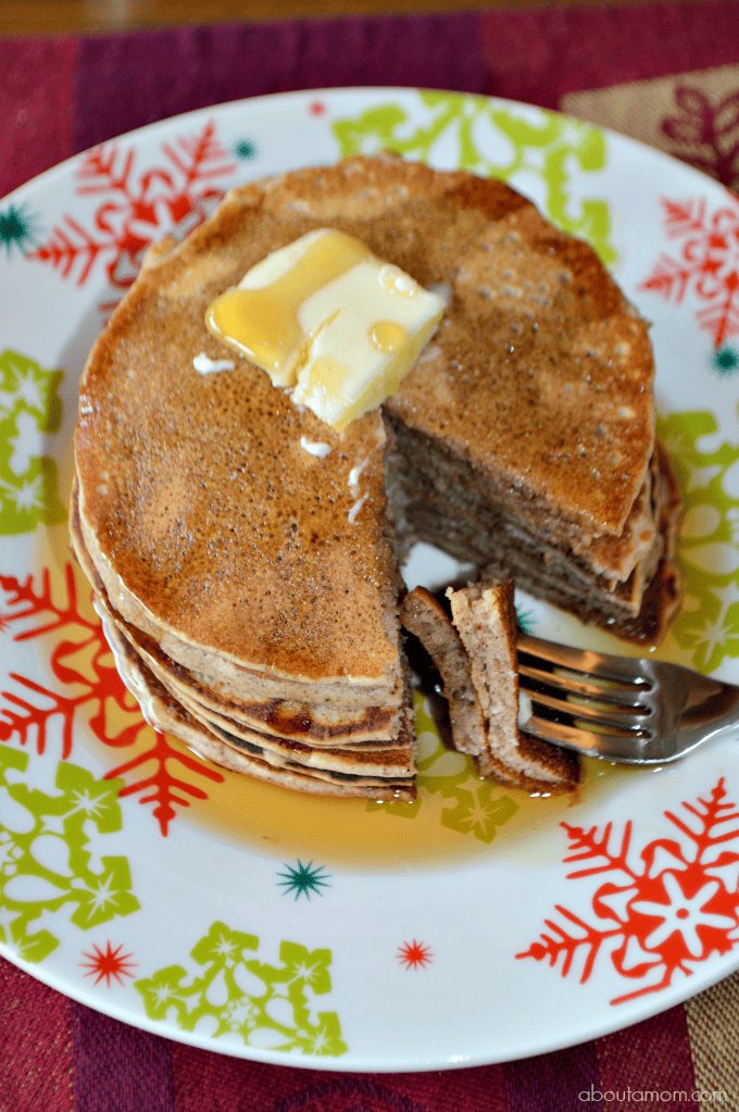 Make breakfast extra special this holiday season with these fragrant spiced Gingerbread Pancakes, topped with Cinnamon & Brown Sugar Syrup.