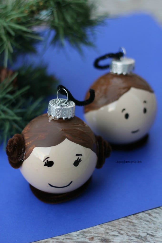 Leia and Hans Solo Ornaments