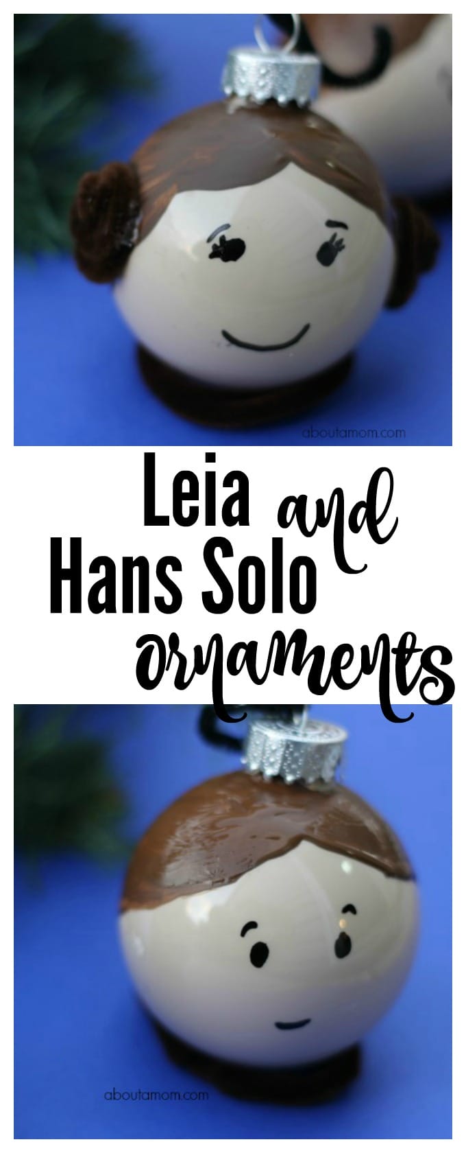 Leia and Hans solo ornaments for the Star Wars geek in you.