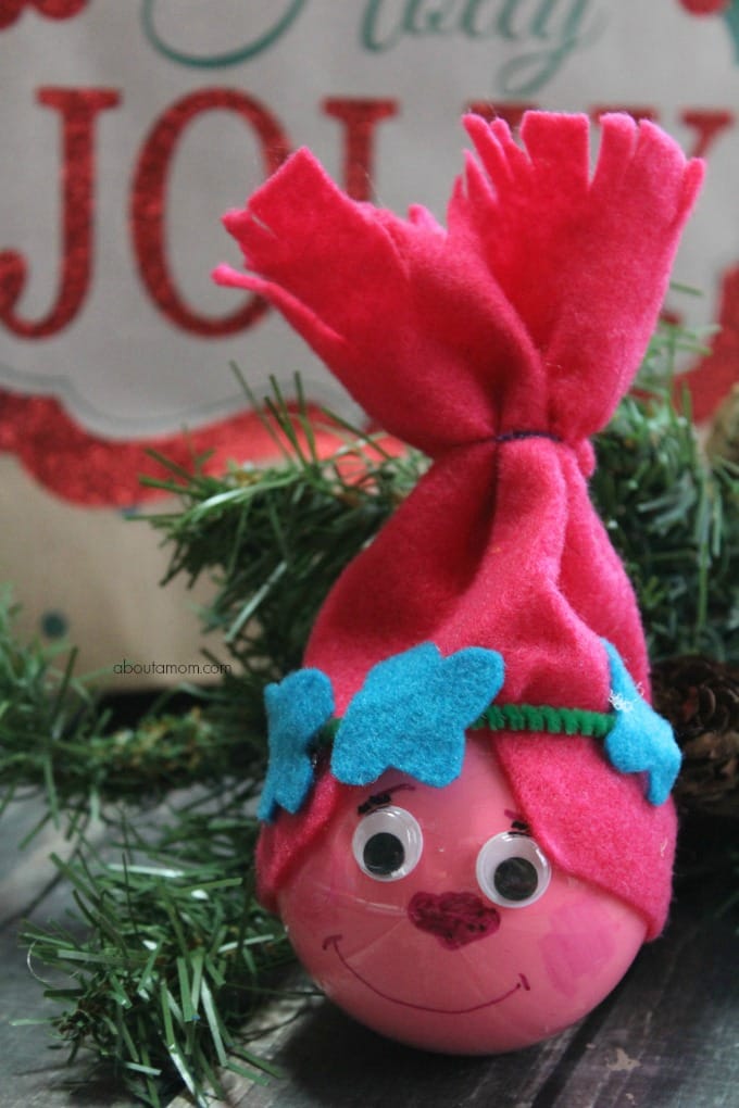 DIY Poppy Troll Ornament