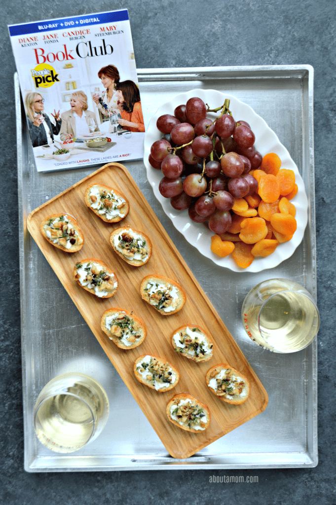 A sweet and savory appetizer that comes together easily. Warm goat cheese toasts topped with chopped walnuts, fresh thyme and a honey drizzle. Paired with a nice bottle of wine, this appetizer recipe is perfect for your next girls night in.